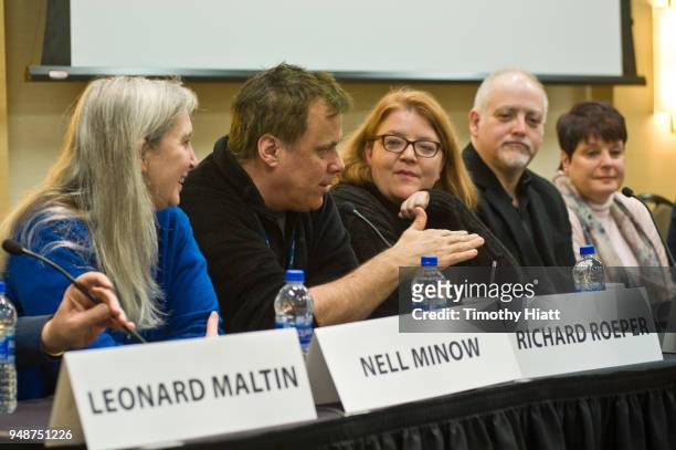 Nell Minnow, Richard Roeper, Sheila O'Malley, Matt Zoller-Seitz, and Susan Wiloszcyna participate in a panel discussion on the future of film...