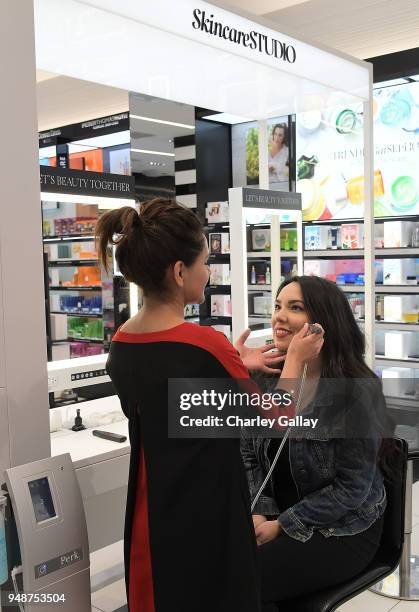 Sephora PERK Hydrating Facial is seen at the new Sephora Universal City Walk store on April 19, 2018 in Universal City, California.