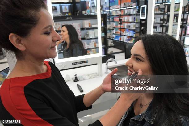 Sephora PERK Hydrating Facial is seen at the new Sephora Universal City Walk store on April 19, 2018 in Universal City, California.