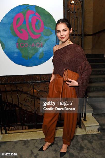 Doina Ciobanu attends the Eco Age Earth Day party at The London EDITION on April 19, 2018 in London, England.