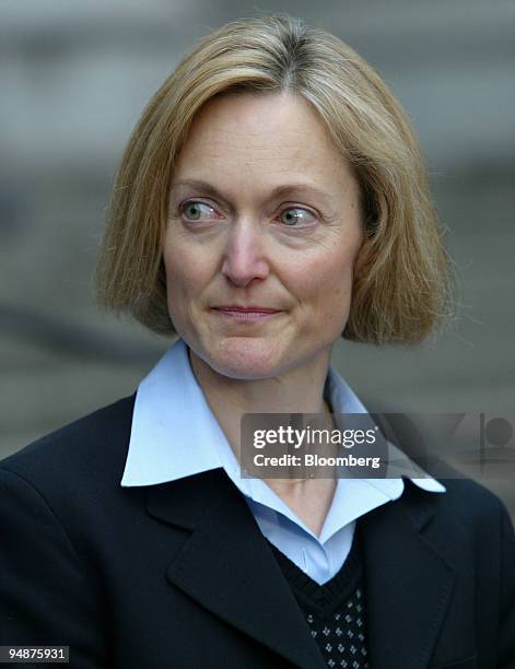 Assistant US Attorney Karen Patten Seymour is seen on the steps of Manhattan Federal Court in New York, March 5, 2004 after the verdict was read in...