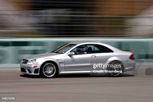 Mercedes-Benz AMG SL63 is driven during the Supercar Life driving program at Homestead Miami Speedway in Homestead, Florida, U.S., on Monday, March...