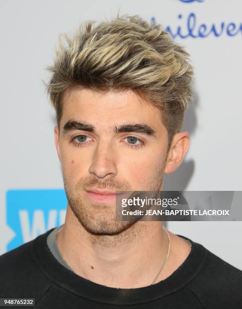 Andrew Taggart attends WE Day California at The Forum, in Inglewood, California, on April 19, 2018.