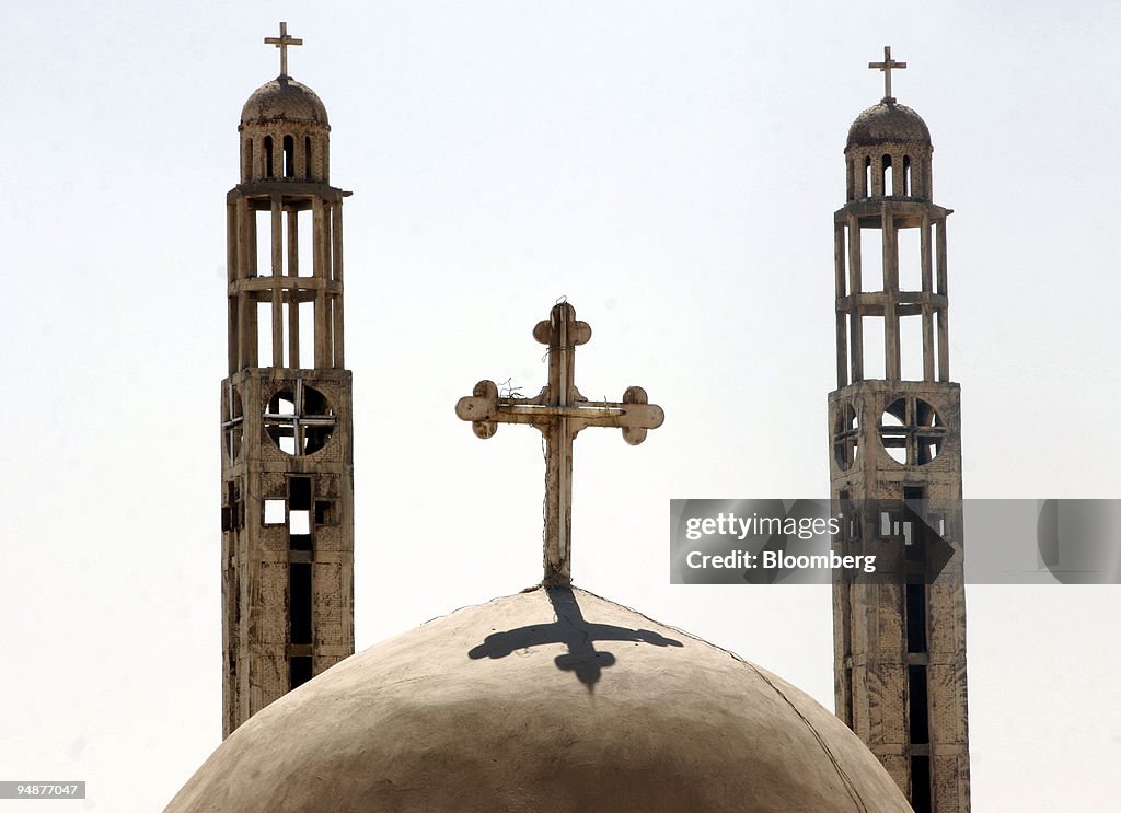 Modern additions sit on the 1,700-year-old Abu Fana Monaster