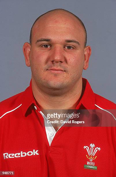 Portrait of Craig Quinnell of the Welsh Rugby Union Squad at a photo shoot in Cardiff, Wales. \ Mandatory Credit: Dave Rogers /Allsport