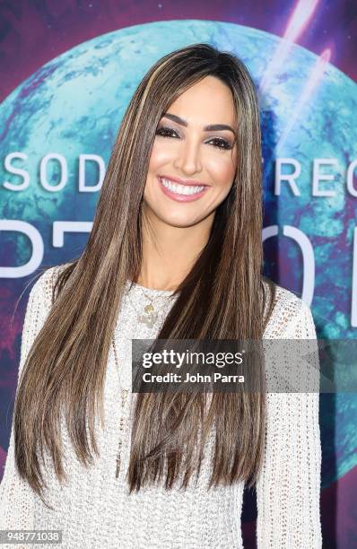 Erika Csiszer attends Miami Premiere of SEP7IMO DIA - No Descansare by Cirque du Soleil at Watsco Center on April 18, 2018 in Coral Gables, Florida.