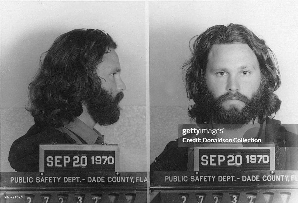 Jim Morrison Mugshot in Dade County
