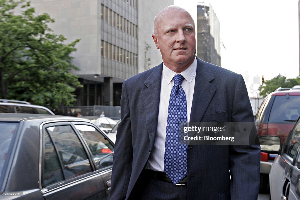 L. Dennis Kozlowski, former CEO of Tyco International, arrives at