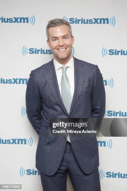 Television personality of "Million Dollar Listing New York", Ryan Serhant visits SiriusXM Studios on April 19, 2018 in New York City.