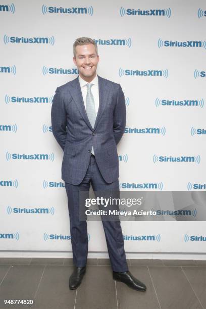 Television personality of "Million Dollar Listing New York", Ryan Serhant visits SiriusXM Studios on April 19, 2018 in New York City.