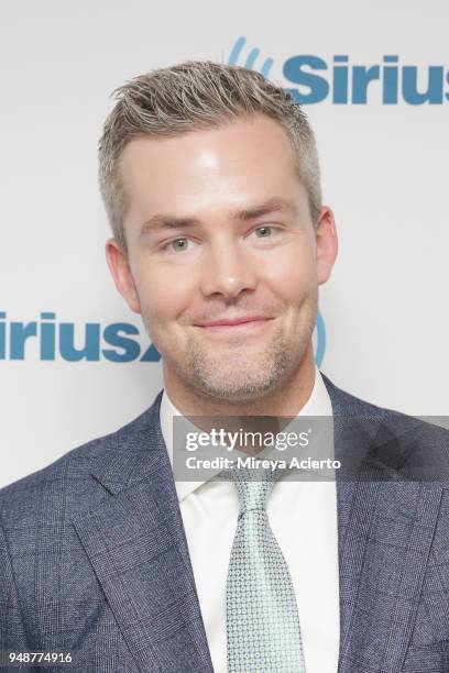 Television personality of "Million Dollar Listing New York", Ryan Serhant visits SiriusXM Studios on April 19, 2018 in New York City.