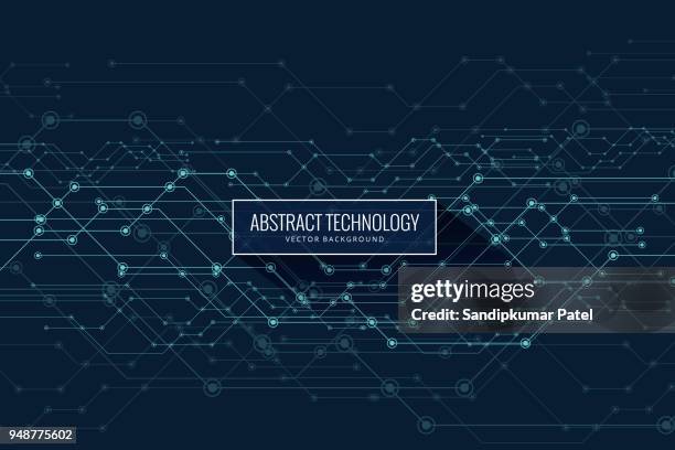 vector abstract futuristic, circuit board and mesh line - printing out stock illustrations