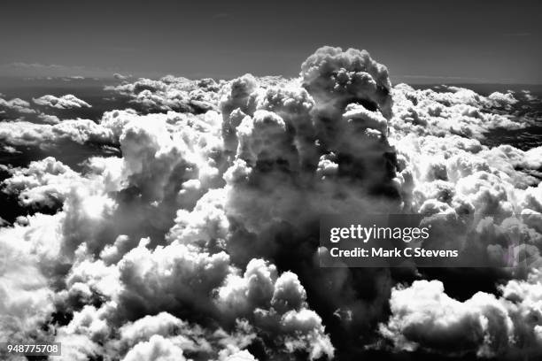 somewhere over the western u.s. (black & white) - capture nx2 edited stock pictures, royalty-free photos & images