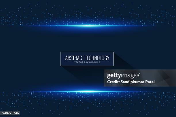 abstract glowing light particle effect background - spotlight background stock illustrations