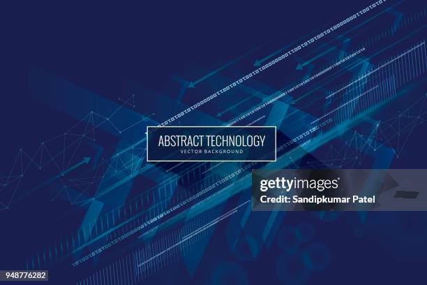 abstract technology innovation concept - binary code stock illustrations