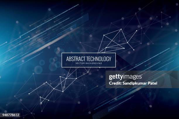 abstract tech sphere digital circuit pattern innovate concept - cable technician stock illustrations