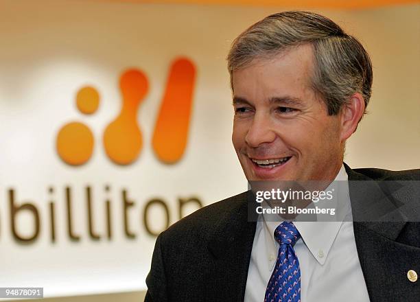 Billiton chief executive Charles "Chip" Goodyear is pictured at the company's office in Shanghai September 29, 2005. The world's biggest mining...