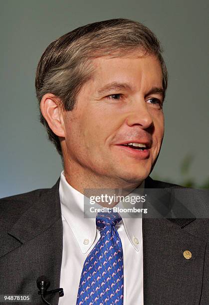 Billiton chief executive Charles "Chip" Goodyear speaks to Bloomberg News at the company's office in Shanghai September 29, 2005. The world's biggest...