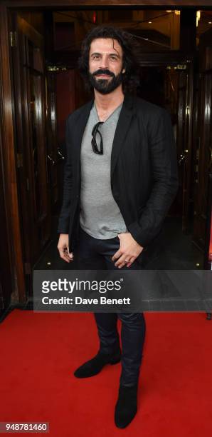 Christian Vit arrives for the Gala Night performance of "Bat Out Of Hell The Musical" at the Dominion Theatre on April 19, 2018 in London, England.