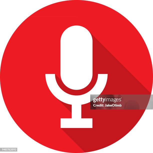 microphone icon silhouette - singer stock illustrations