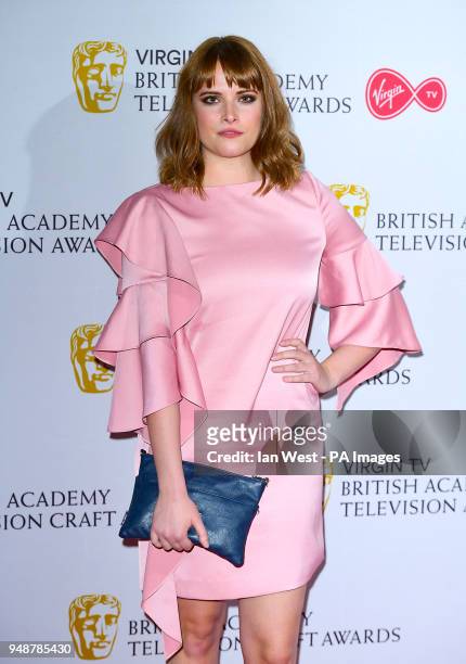 Hannah Britland attending the Virgin British Academy Television and Craft Nominations Party held at Mondrian London at Sea Containers, London.