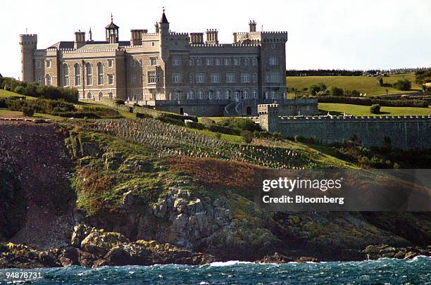 The home of David and Frederic Barclay on the island of Brecqhou in the Channel Islands, as seen from the ferry, October 5, 2004. In 1993,...