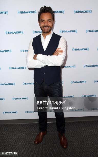 Actor Eugenio Derbez visits SiriusXM Studios on April 19, 2018 in Los Angeles, California.