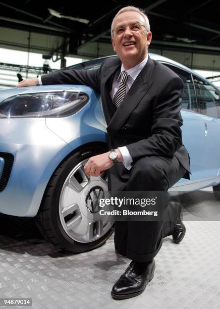 Martin Winterkorn, chief executive officer of Volkswagen AG, poses at the company's annual earnings news conference in Wolfsburg, Germany, on...