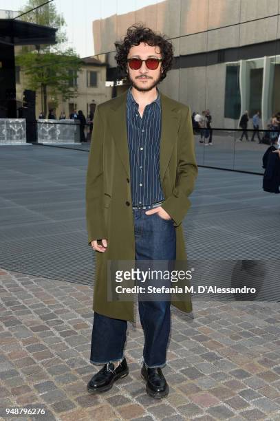 Marco De Vincenzo attends the opening event of Torre at Fondazione Prada on April 19, 2018 in Milan, Italy.