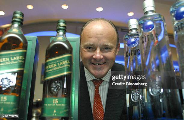 Paul Walsh, chief executive of Diageo, poses before a press conference in London, Thursday, September 2, 2004. Diageo Plc, the world's largest liquor...