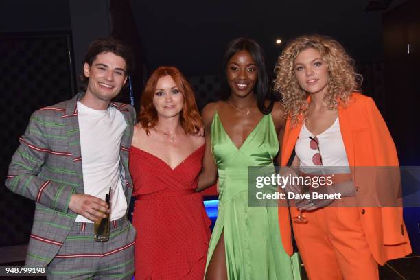 Jack Brett Anderson, Arielle Free, AJ Odudu and Becca Dudley attend a gala evening celebrating the brand new Cineworld Leicester Square featuring a...