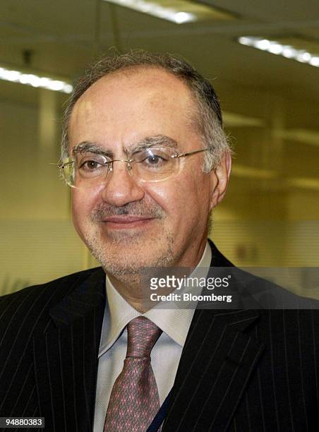 Ali Allawi, Iraq's Finance Minister smiles after signing an agreement, September 25, 2005 at The World Bank in Washington, DC for Malta to forgive a...