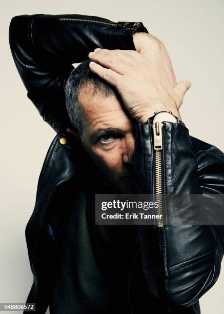 Antonio Banderas of the series Genius: Picasso poses for a portrait during the 2018 Tribeca Film Festival at Spring Studio on April 19, 2018 in New...