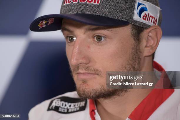 Jack Miller of Australia and Pramac Racing looks on during the press conference during the MotoGp Red Bull U.S. Grand Prix of The Americas - Previews...