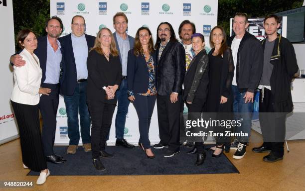 Nadia Conners, Walton Goggins Thomas Linzey, Mathew Schmid, Leila Conners, George DiCaprio, Francesco Lupica, Eric Avery and Josh Klinghoffer attend...