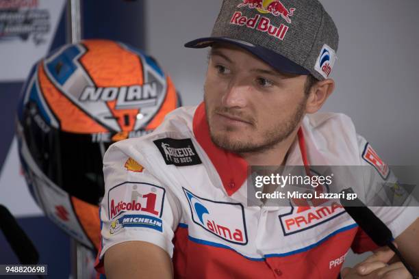 Jack Miller of Australia and Pramac Racing looks on during the press conference during the MotoGp Red Bull U.S. Grand Prix of The Americas - Previews...