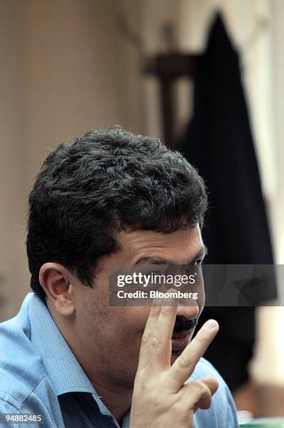 This is an undated photo of Mehdi Hashemi Rafsanjani, unit head of the National Iranian Oil Company.