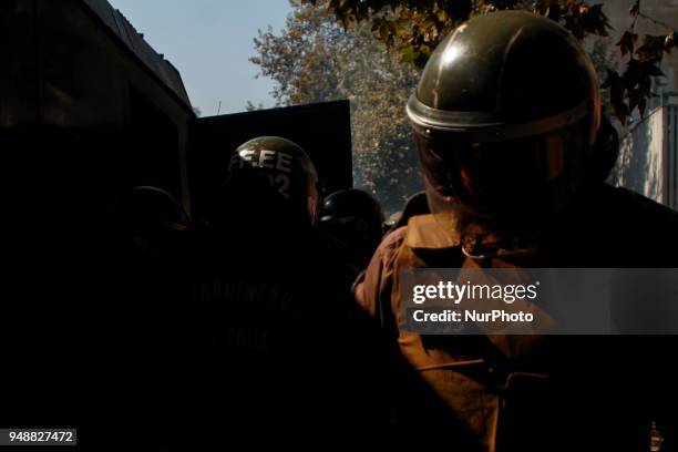 First march of students in Santiago, Chile, on 19 April since assuming the position of President of Chile Sebastian Piñera, demanding educational...