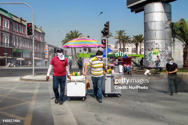 First march of students in Santiago, Chile, on 19 April since assuming the position of President of Chile Sebastian Piñera, demanding educational...