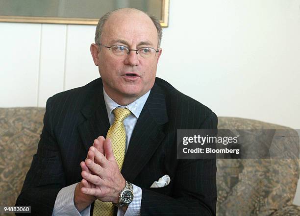 Malcolm D. Knight, managing director of the Bank of International Settlement speaks during an interview in Basel, Switzerland, Wednesday, February...