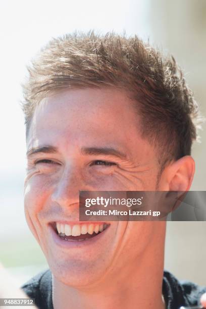 Danny Kent of Great Britain and Beta Tools - Speed Up smiles in paddock during the MotoGp Red Bull U.S. Grand Prix of The Americas - Previews at...