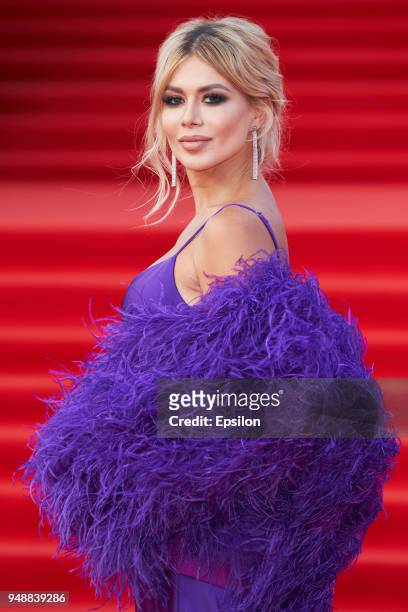 Designer Bella Potemkina attends opening of the 40th Moscow International Film Festival at Pushkinsky Cinema on April 19, 2018 in Moscow, Russia.
