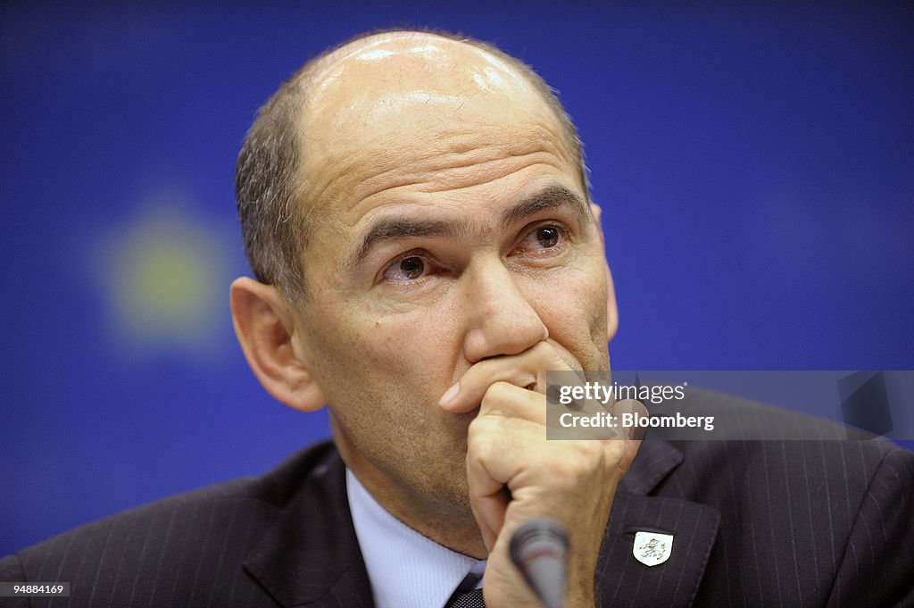 Janez Jansa, Slovenia's prime minister and standing presiden