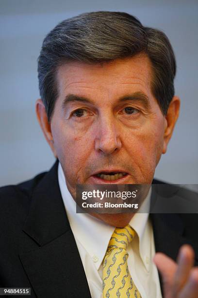 Robert "Bob" Riley, Alabama's governor, speaks during an interview in New York, U.S., on Wednesday, June 18, 2008. Riley said the state won't bail...