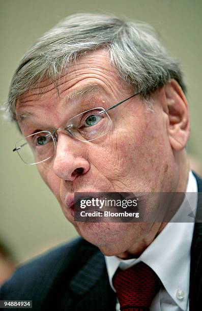 Allan 'Bud' Selig, commissioner of Major League Baseball , speaks during a hearing before the House Commerce, Trade and Consumer Protection...