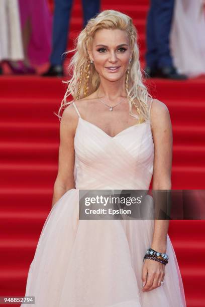 Actress Ekaterina Melnik attends opening of the 40th Moscow International Film Festival at Pushkinsky Cinema on April 19, 2018 in Moscow, Russia.