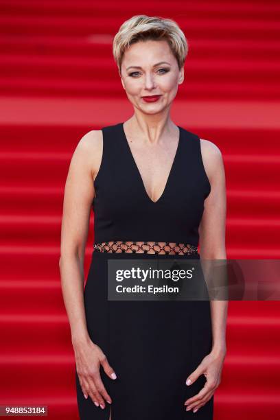 Actress Darya Poverennova attends sopening of the 40th Moscow International Film Festival at Pushkinsky Cinema on April 19, 2018 in Moscow, Russia.