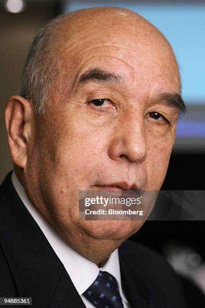 Ibrahim Adel, Afghanistan's minister of Mines and Industries, poses during the Prospectors and Developers of Canada annual conference in Toronto,...
