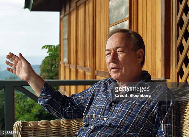 Newmont Minahasa Raya President Richard Ness speaks to Bloomberg News August 6, 2005 at Newmont Mining Corp.'s gold mine site in North Sulawesi,...