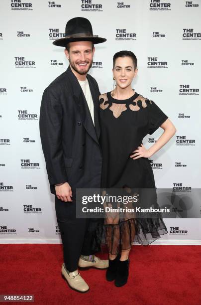 Nico Tortorella and Bethany Meyers attend The Center Dinner 2018 at Cipriani Wall Street on April 19, 2018 in New York City.